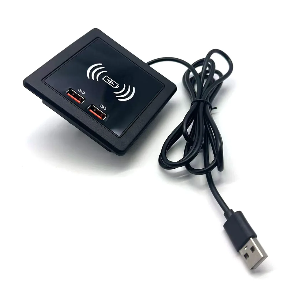Fast wireless desktop embedded charger connector suitable for iPhone 16 15 14 13 12 Samsung Huawei Xiaomi fast sensing charging