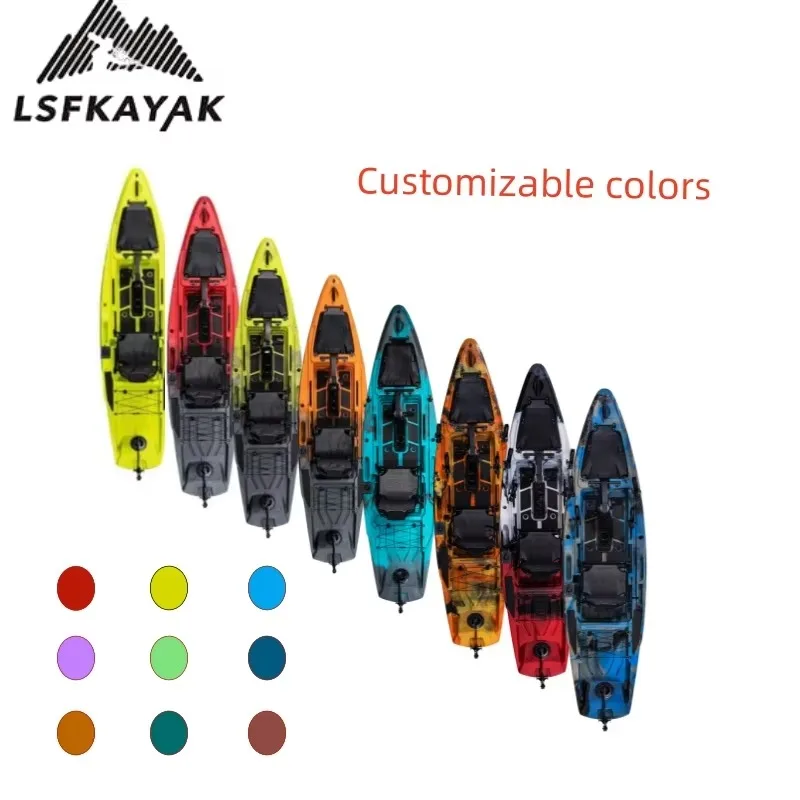 New Hot Sale 3.71 Meter Pedal Kayak Sale For Fishing Single One Person With Motor Fish Finder For Water Sports