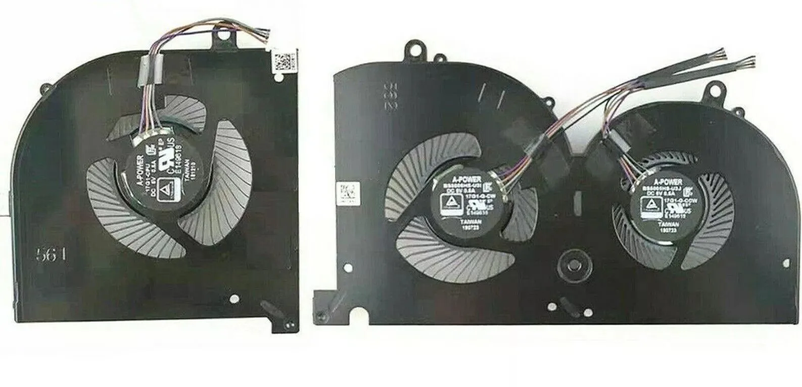 New For MSI GS75 Stealth P75 Creator 9SE MS-17G1 MS-17G2 CPU GPU Cooling Fan