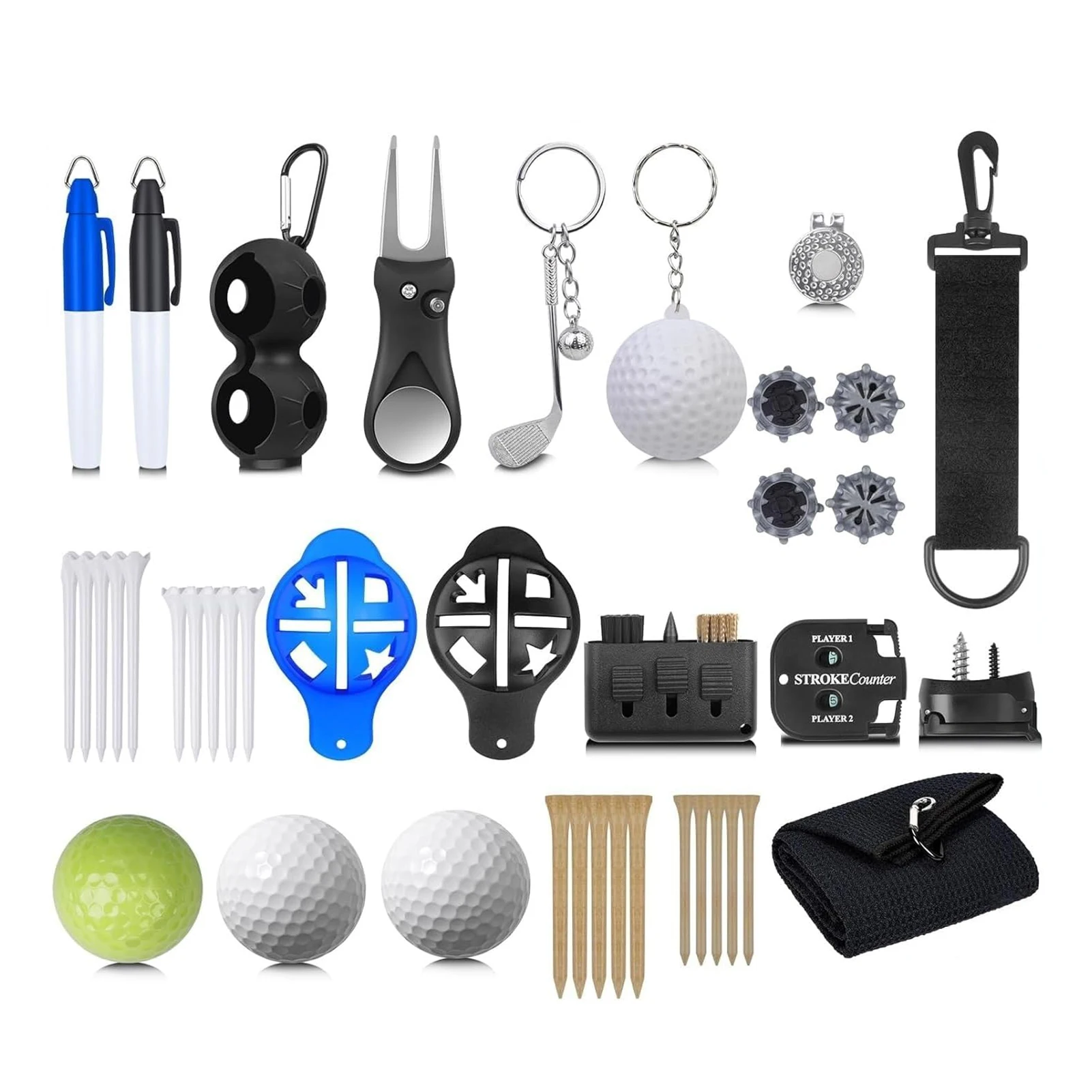 ゴルフアドベントカレンダー-2025-24日間-クリスマスカウントダウンカレンダー-ゴルフボール、ティーボール、ボールマーカー付き-父へのクリスマスプレゼント