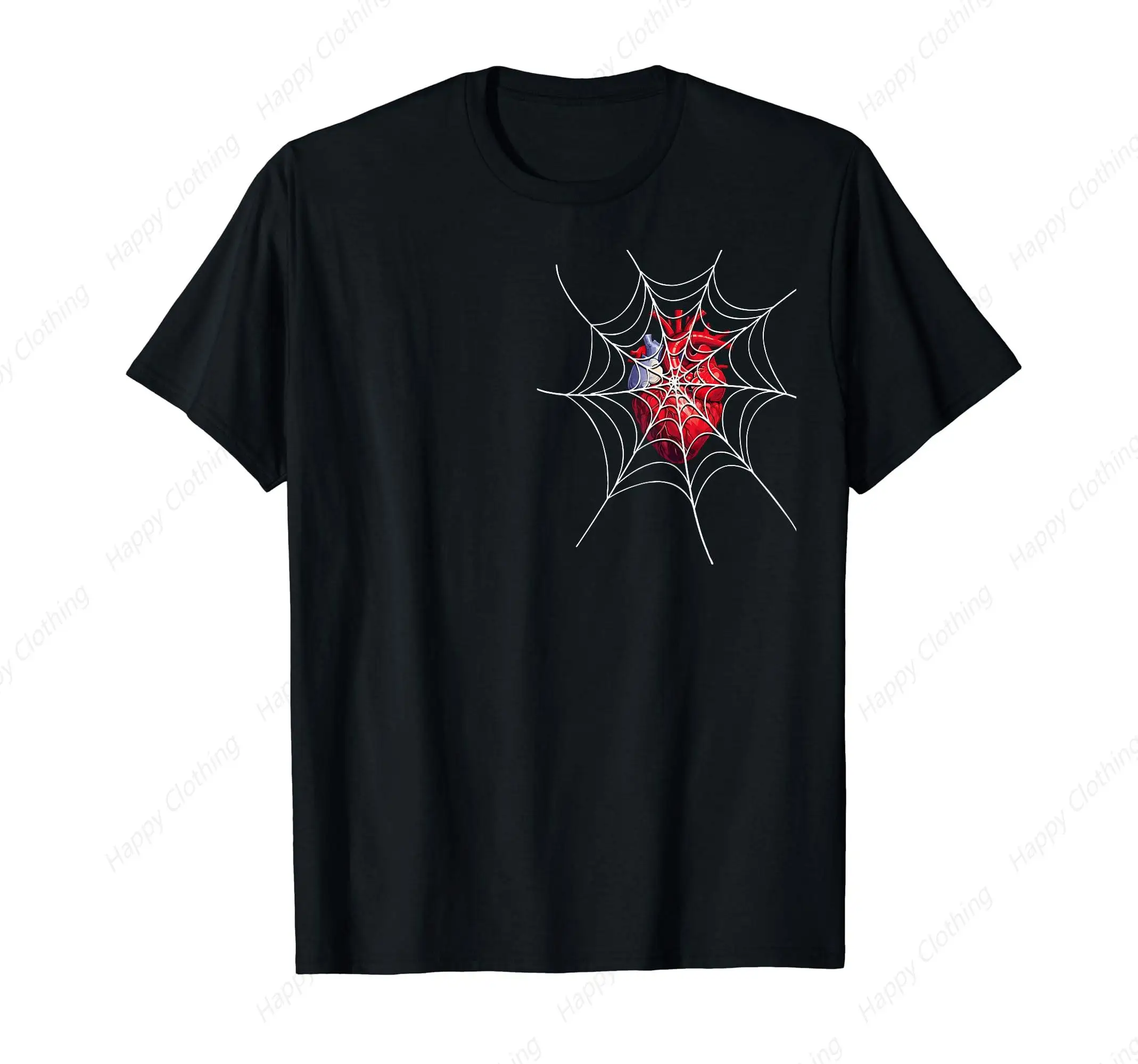 Human Heart Cobweb Caught in Spider Web Halloween Costume Classic Logo T Shirt and Stickers, Unisex Adult T Shirt Collection