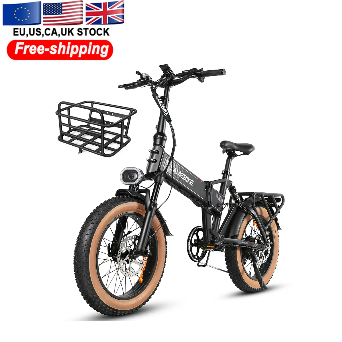 

На складе в Великобритании SAMEBIKE 20 дюймов 250W1000D сильный мощный двигатель со съемной батареей дальнего действия электрический толстый велосипед с большими шинами Ebike