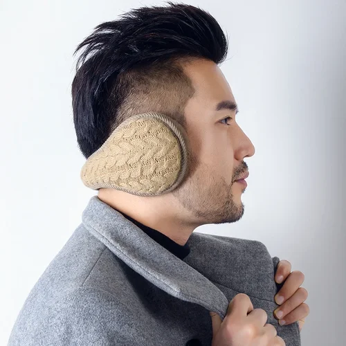 남녀공용 방풍 귀마개, 따뜻한 보호대, 따뜻한 양털 귀마개, 두꺼운 플러시, 야외 사이클링 워머, 부드러운 귀마개 