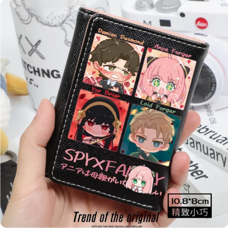 Anime Spy Family Anya Forger  Fashion Wallet PU Purse Card Coin Hasp Money Bag Cosplay Gift B1259