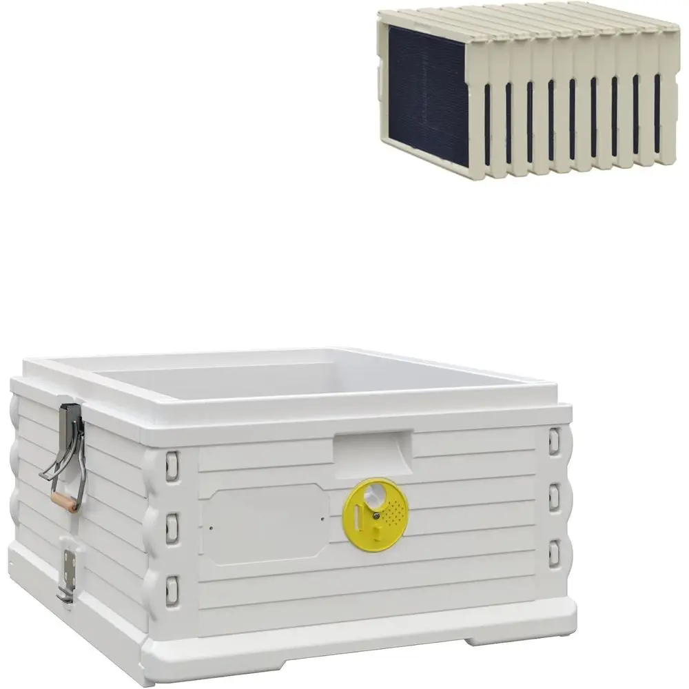 

Deep Super с 10 пластиковыми рамками CORE и премиальной двойной вощеной пластиковой основой. Стандартный 10-рамочный улей Лангстрота размера Super