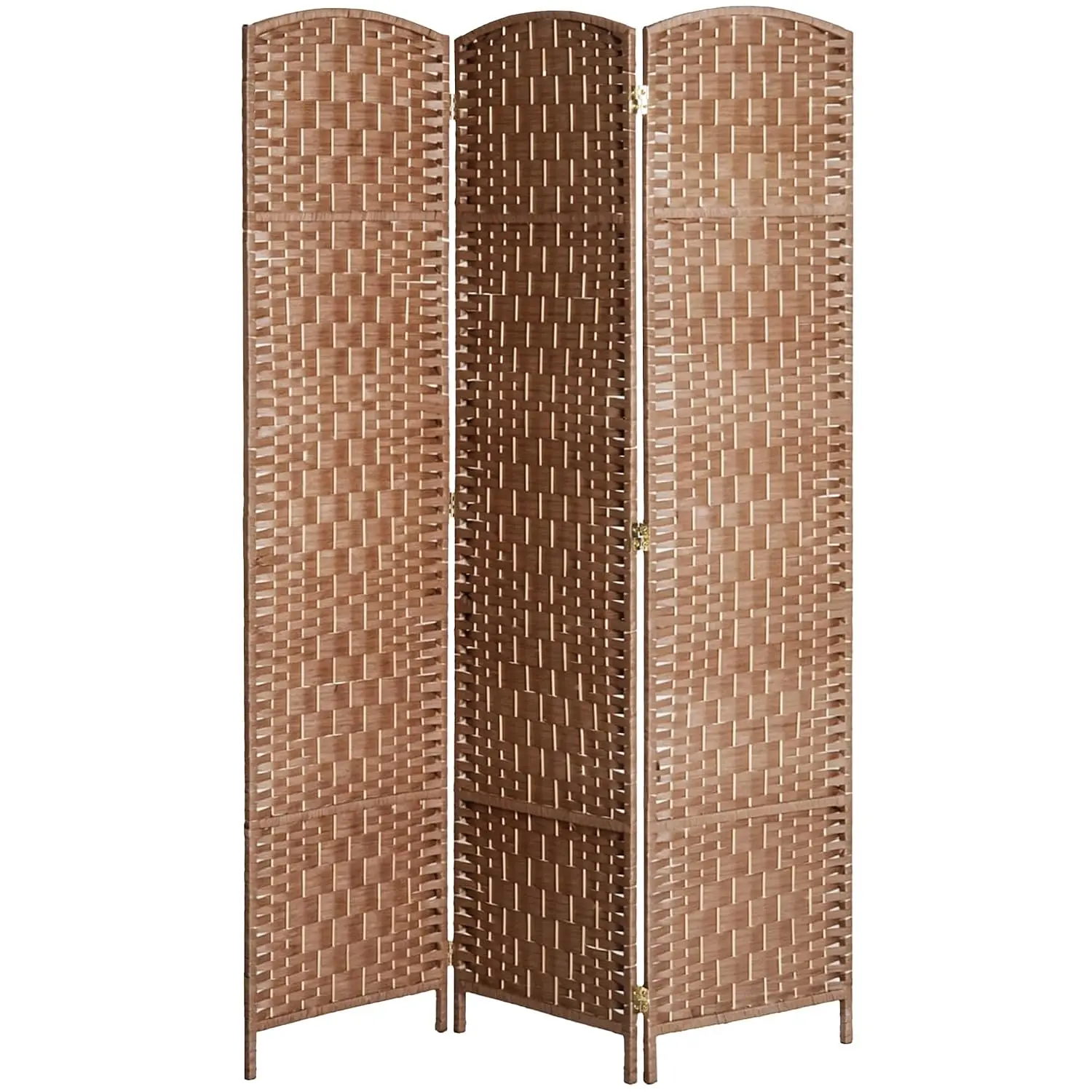 Room Divider 3-Panel, 6FT-Tall Folding Privacy Screen, Natural, Customized