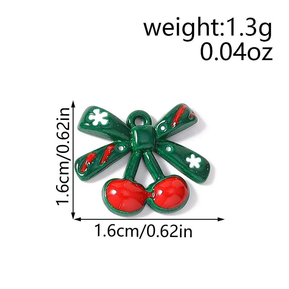 Leslie 5-teiliges Modisches Weihnachts-Charms-Set, Niedliche Weihnachtsglocken-Anhänger für Ohrringe und Halsketten-Herstellung – Detail 34