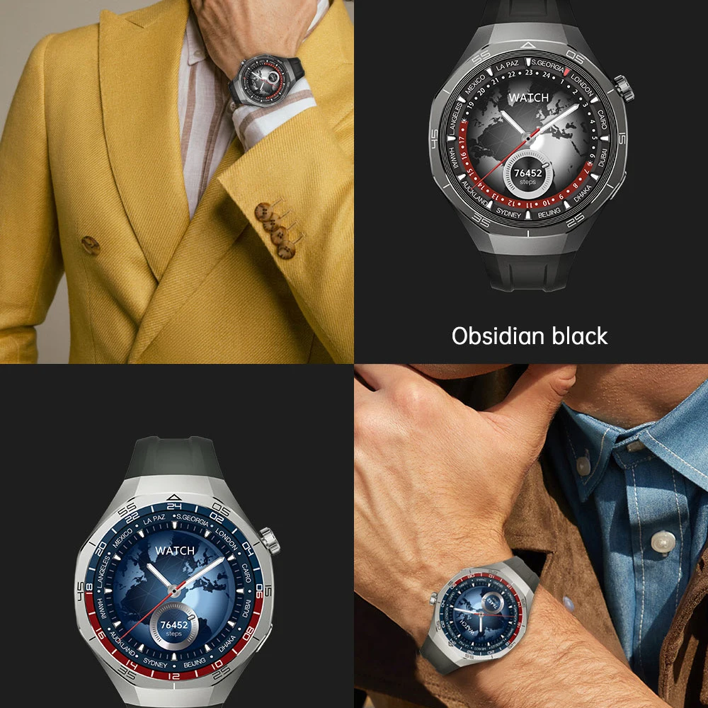 

Smart Watch AMOLED Screen Blue Tooth Call Health Waterproof Smartwatch Men Women Music Sports Fitness Information Push Bracelet