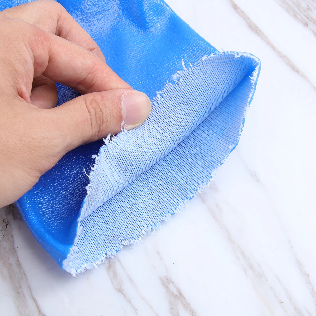 2 قطعة مكافحة زلة الصناعية طويلة الكفة زيت مقاوم للماء مقاومة المطاط قفازات العمل للكبار الرجال النساء عدم الانزلاق حماية العمل