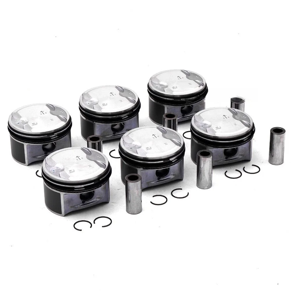 Engine Parts Piston & Rings Set Fit 2.6 L V6 Gas M112 For Mercedes-Benz C240 CLK240 E240 W203 W210 2.6L 1120302917