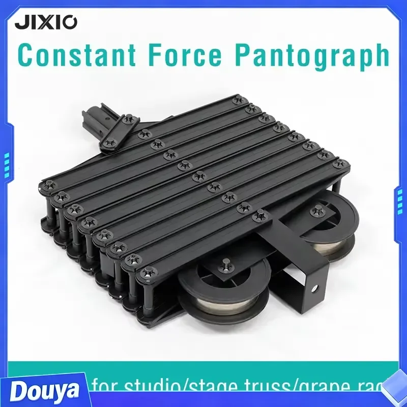 JIXIO Heavy-Duty Aluminum Alloy Spring Balancer Pantograph for Stage Lights Video Shooting/Studio Use 3-12kg Capacity 4m