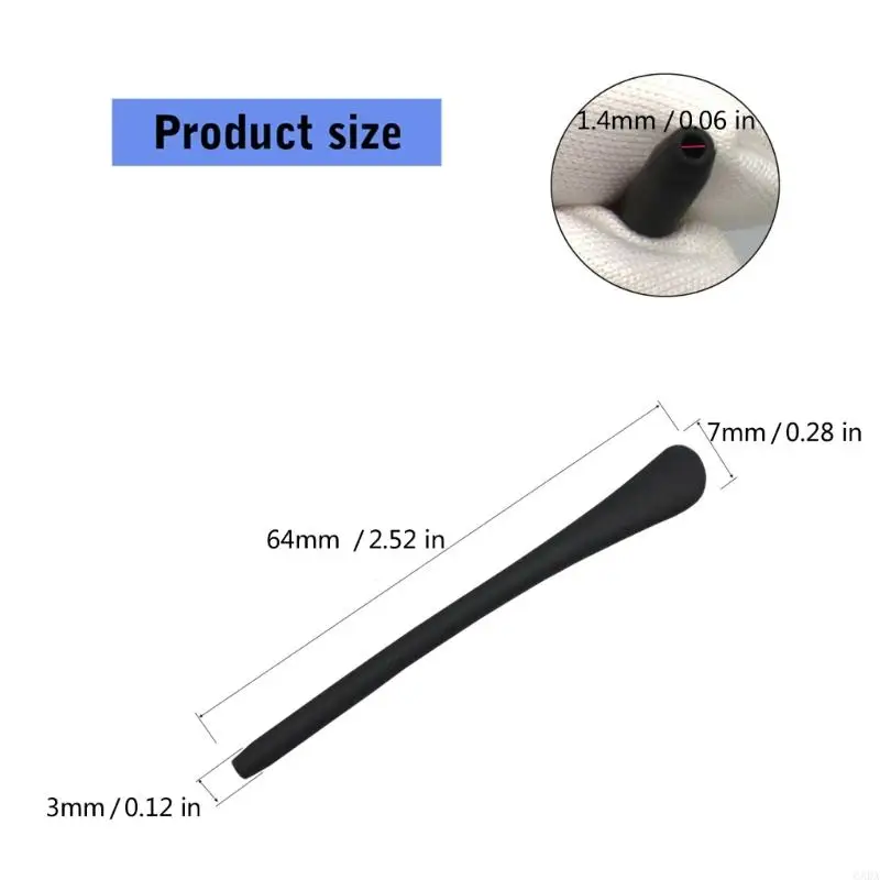 إكسسوارات نظارات بإطار معدني ضد الانزلاق نصيحة من المطاط الصناعي 6 صبغات رفيعة 2 جرام ضيقة للعمل الرياضي 6XDA