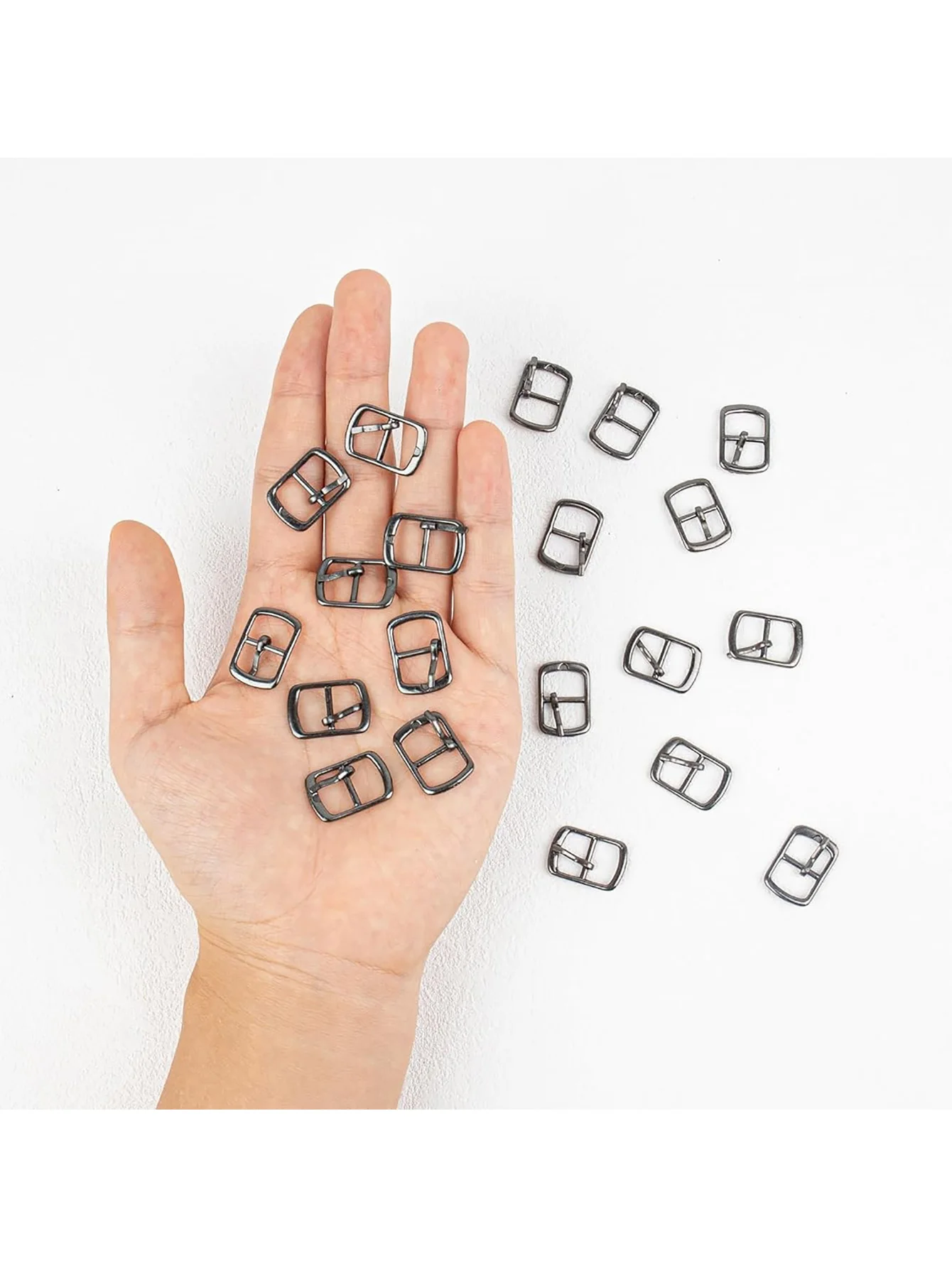 10PCS Moda Metallo Singolo Perno Spille Fibbie Rullo Regolabile Diapositiva Hardware per Scarpe Borse Cinture In Pelle Rullo Multiuso