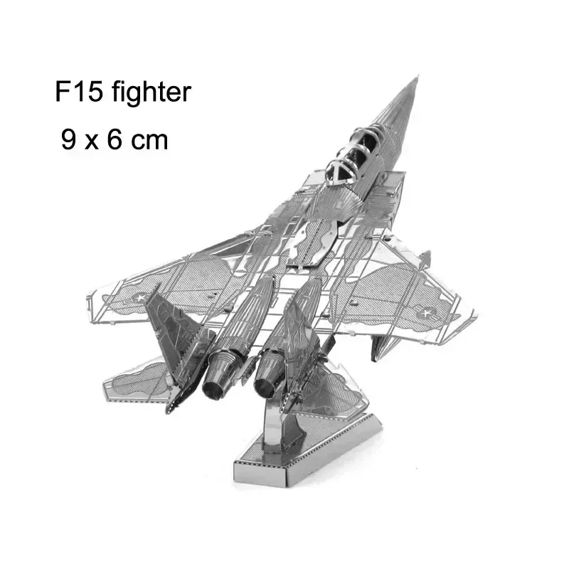 3D Metall Puzzles Militär J-20 J-10B SU-34 KA-50 Kämpfer UFO RAH-66 Hubschrauber DIY Handgemachte Montieren Modell Puzzles