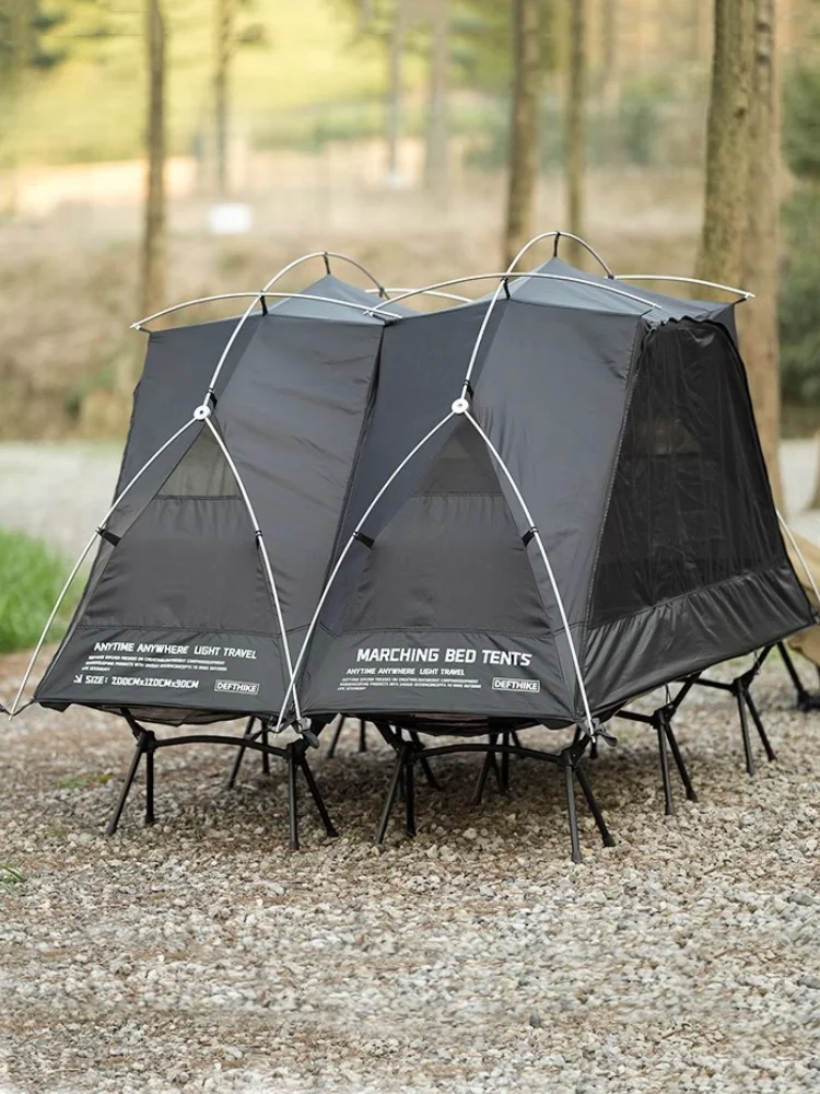 

Lightweight Outdoor Cam Tent Military Bed elter Single Person Hiking Mountain Climbing Rainproof Mosquito Net Overnight...