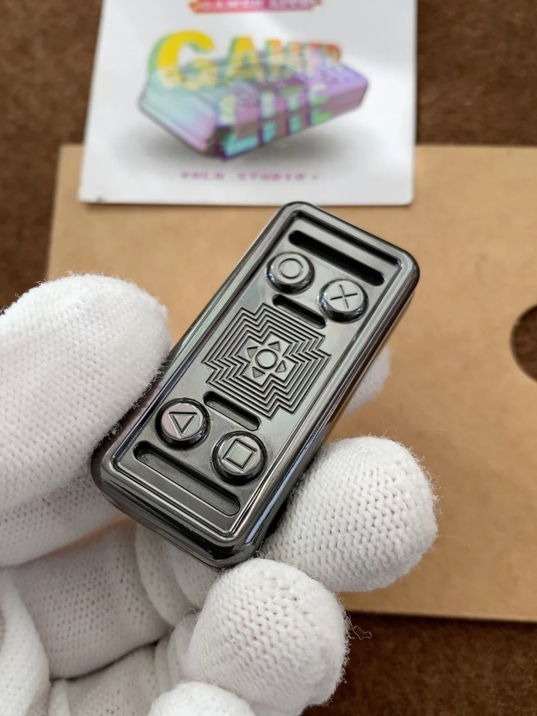 YOLO Blade BTMCL Gamer Lite Zirconium Copper Pushing Cards EDC, decompression toy