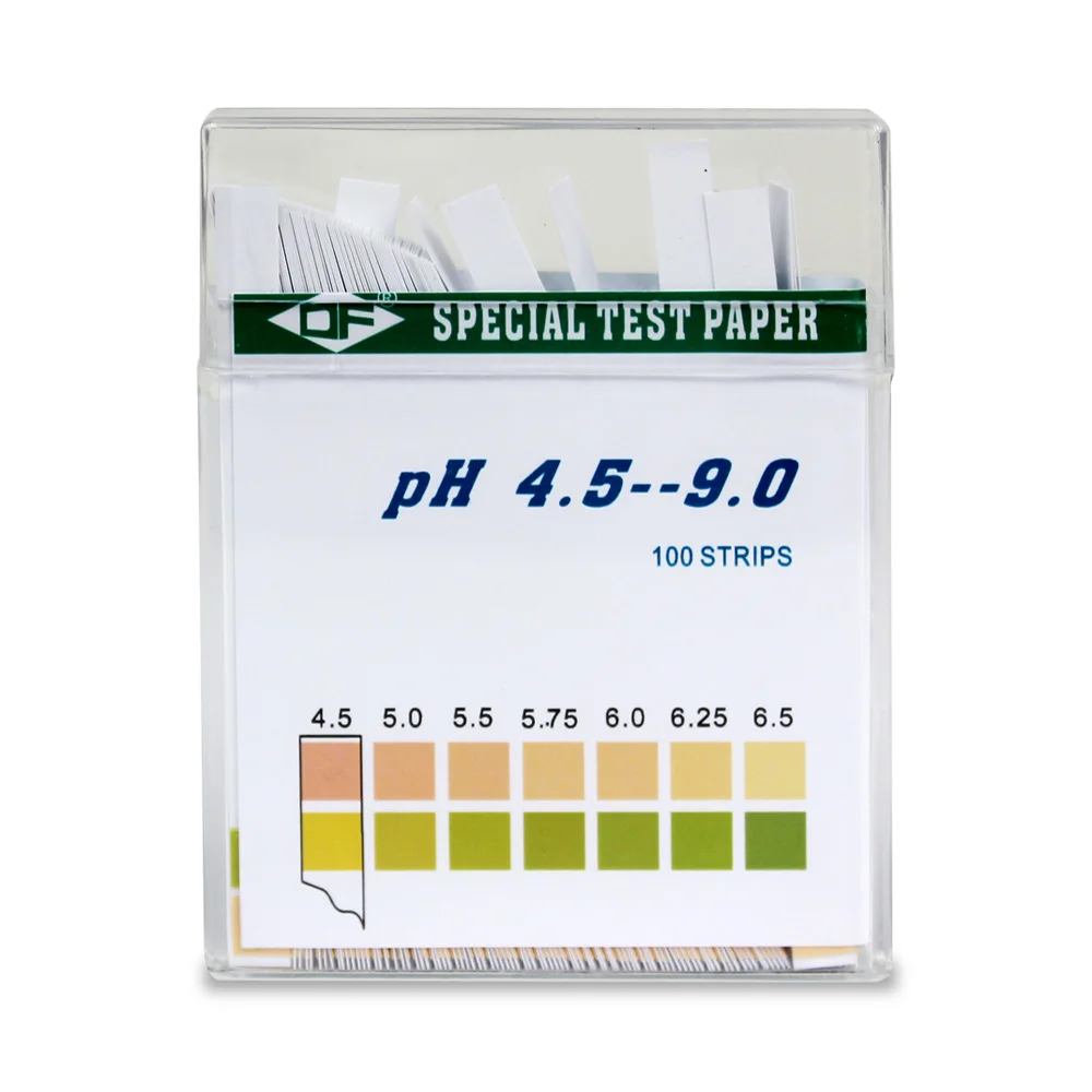 PH Meters Laboratory Househ100pcs/set PH Test Strip PH 4.5-9.0 Test Paper For Water Saliva and Urine Measuring Testing tools