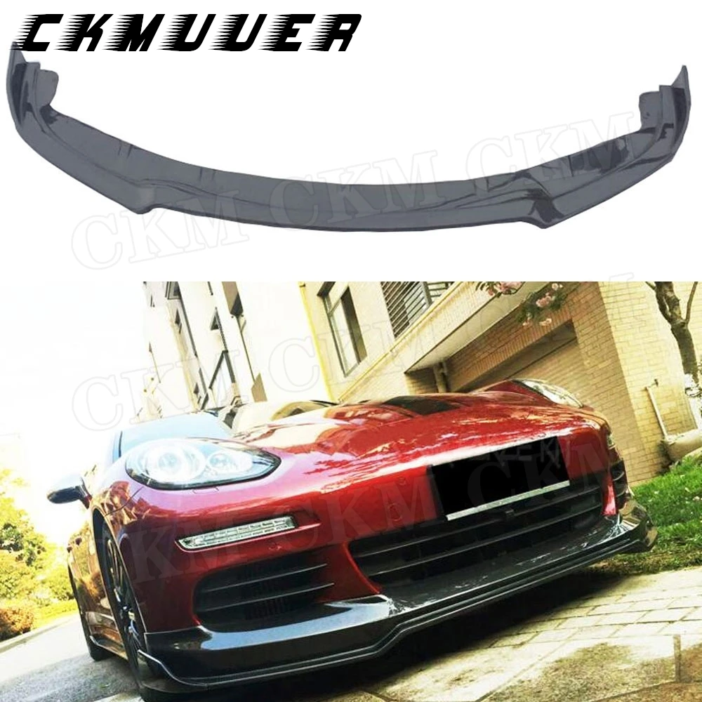 

CKMUUER Carbon Fiber for Porsche Panamera GTS Turbo S Hatchback 4-Door 2014-2017 Front Lip Spoiler FRP Head Bumper Chin Shovel