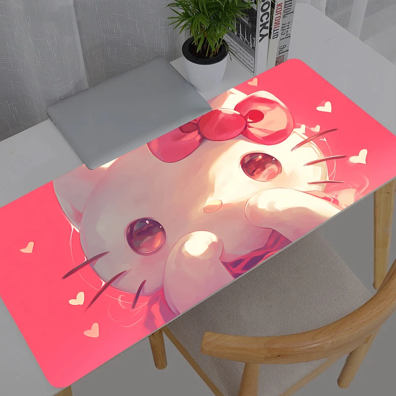 

Hello Kitty 90x40cm Mouse Pad durable Gamer Large Computer Notebook Pc Mousepad Carpet Gaming Accessories Keyboard Desk Mat