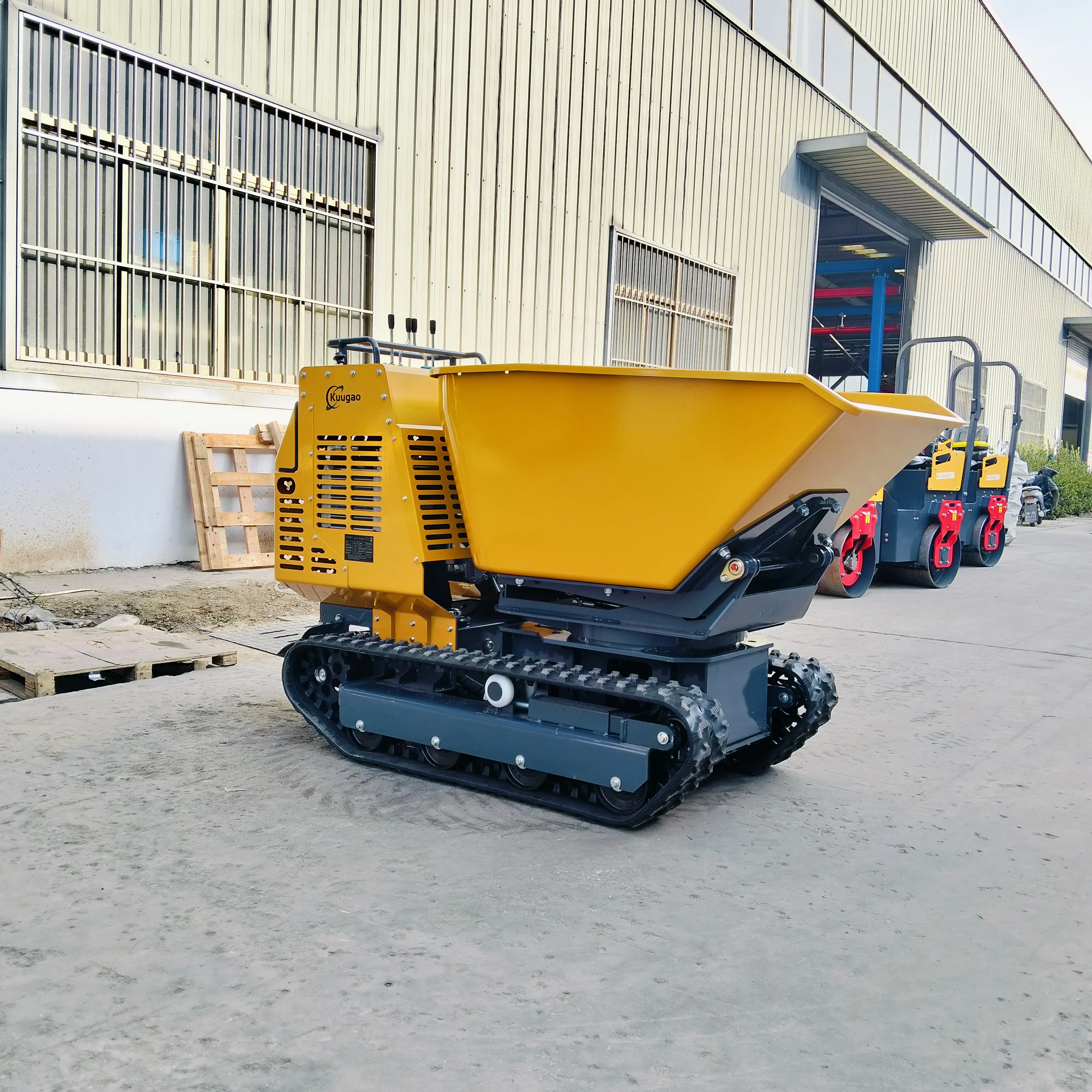 Mini Dumper de 1200 kg, Dumper de Orugas Manual, Dumper Pequeño, Camión Hidráulico Autocargable Agrícola, Personalizable, en Venta