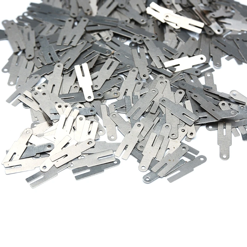 100 chiếc 0,15x20x4 loại Thép mạ niken Tấm dải cho pin