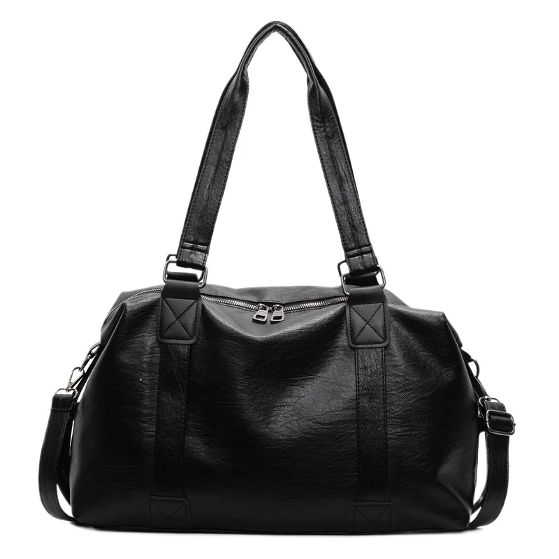 Women's Large Capacity Shoulder Tote Bag Convertible Crossbody Korean Trendy Casual Travel Weekender Bag