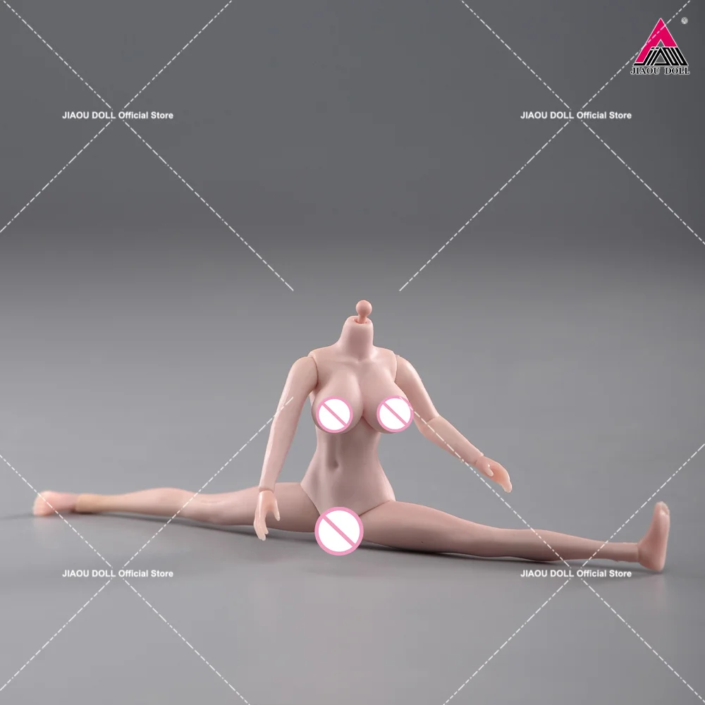 1/12 Skala Super elastyczne kobiece silikonowe ciało 6'' Żołnierz Duża średnia mała pierś Opalenizna Figurka akcji Lalka