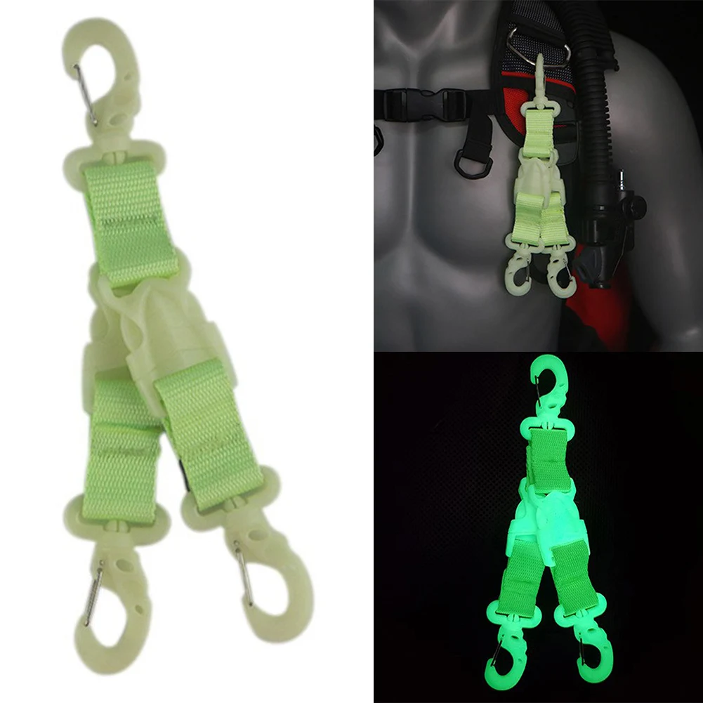 Equipment Lightweight Diving Strap Luminous Scuba Fin Strap Multi-hook Design Nylon Material Use Easy To Carry
