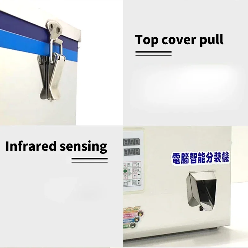 1-120g/1-200g saco de partículas máquina de embalagem de chá ferragem porca em pó grânulo controle digital pesagem automática máquina de enchimento