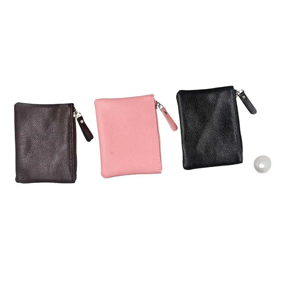 

Zipper Simple PU Leather Lychee Pattern High Quality Business Money Clutch Purse Pouch ID Card Case Women Men Wallet