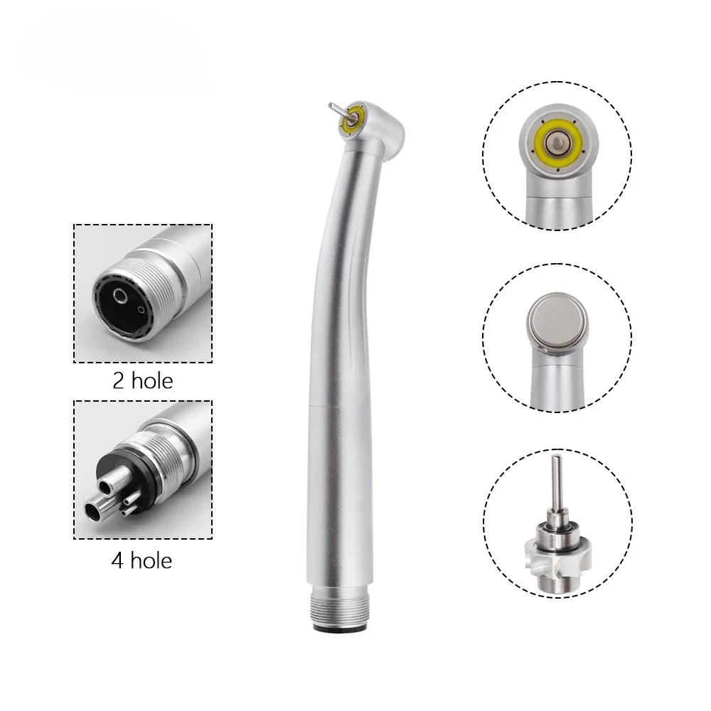 JUMTOP Dental High Speed Handpiece with Five Way Water Spray Self Generate LED Air Turbine Handpiece