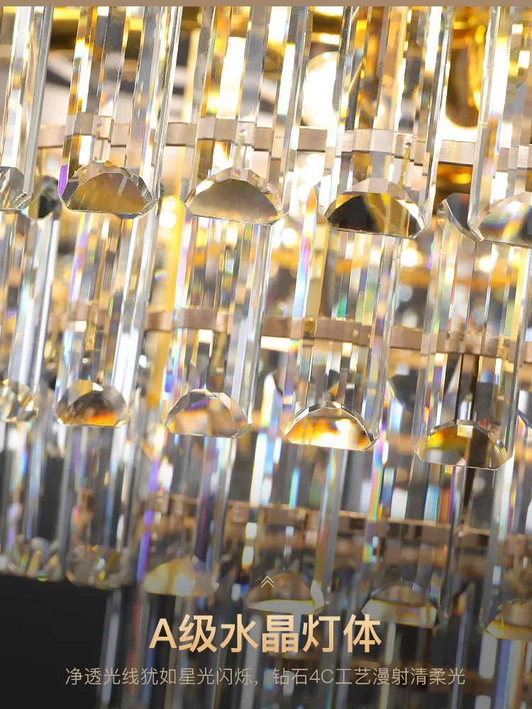 Wohnzimmer Lampe Französisch Licht Luxus postmoderne einfache Atmosphäre Kristallglas Kronleuchter