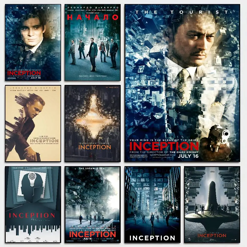 Classic Science Movie Inception Poster Self-adhesive Art Room Entrance Restaurant Wall Decor Art Painting