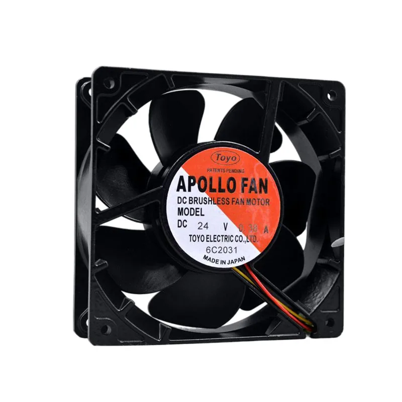 NEW ORIGINAL APOLLO FAN 24V 0.38A 12038 120*120*38mm 12cm COOLING FAN RADIATOR