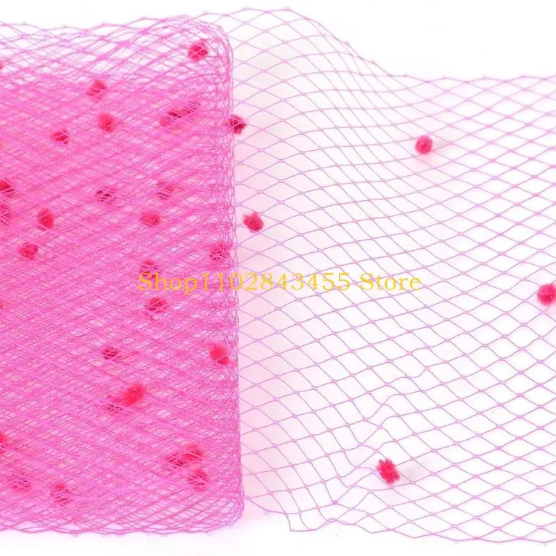 49MC Mesh Ribbon Fabric for Sinamay Hat Fascinator Hat 45cm Width Veil Netting Fabric for Women Millinery Handmade Accessory view 3