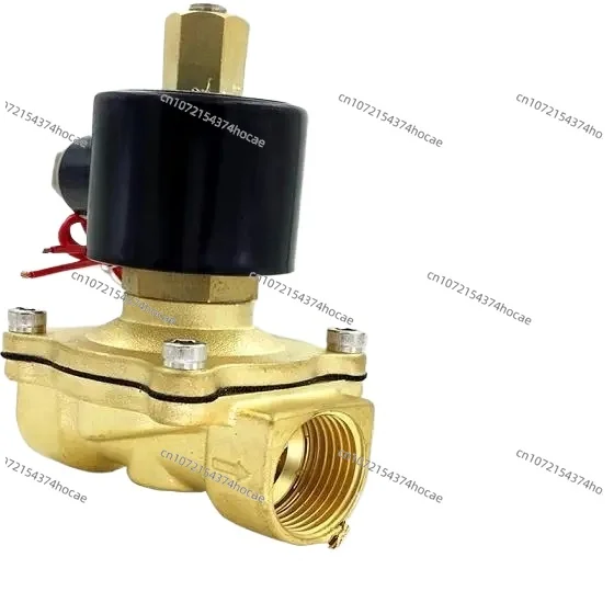 

2 Way Brass Normally Open Solenoid Valve 1/4"-1" Water Oil Gas AC220V DC12V DC24V
