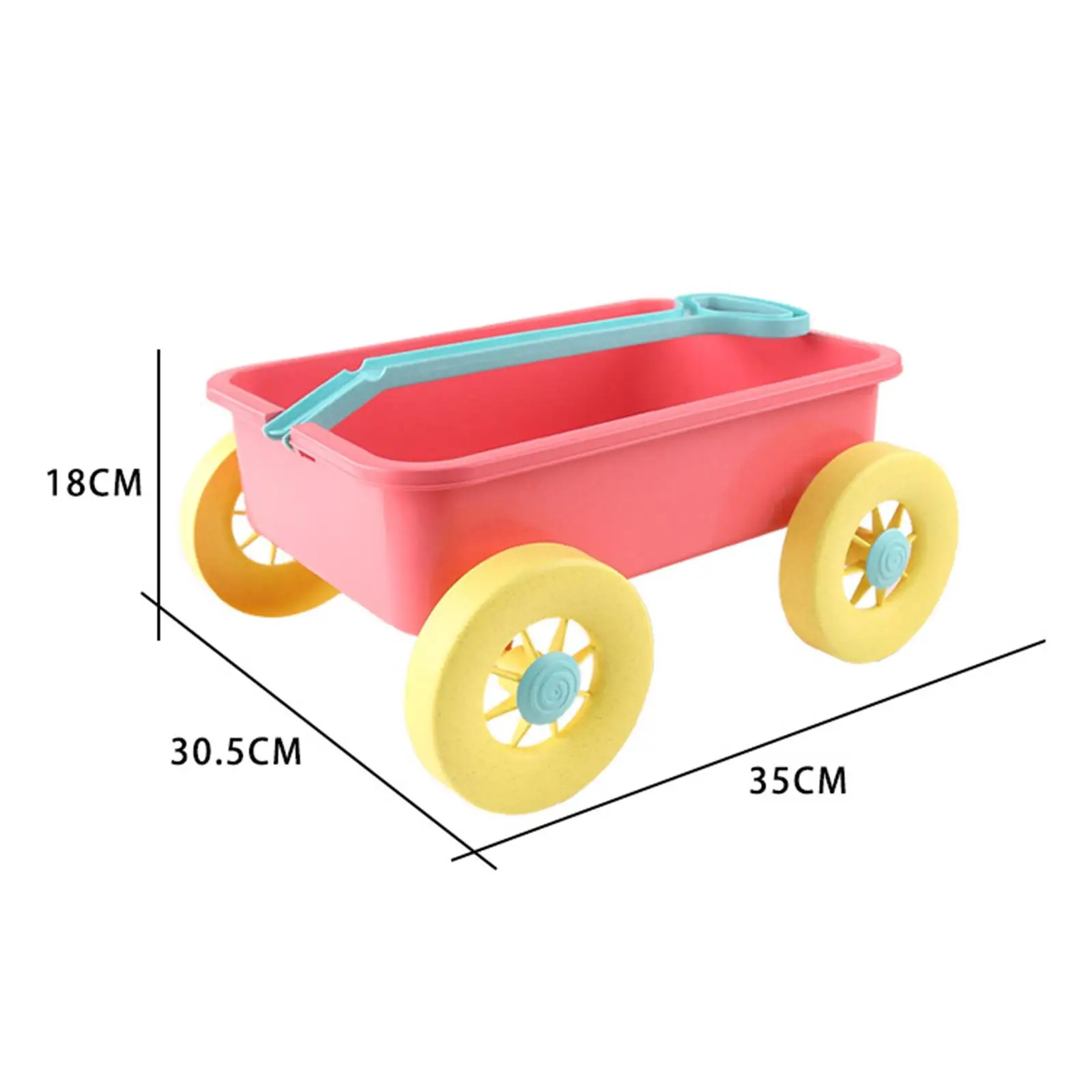 Kid Wagon Toy, Pull Car Toy, Beach Game Toy, Summer Sand Toy Trolley for Yard