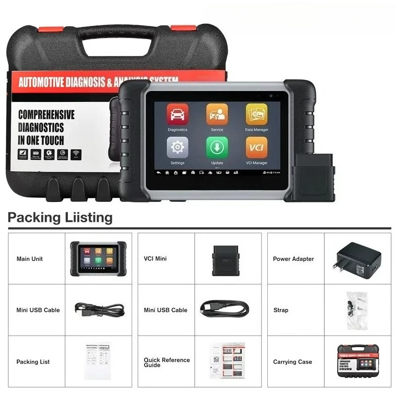 MP808BT PRO Android 11 Automotive OBD2 Diagnostic Tools Scanners Vehicle Tools Upgraded of MP808S