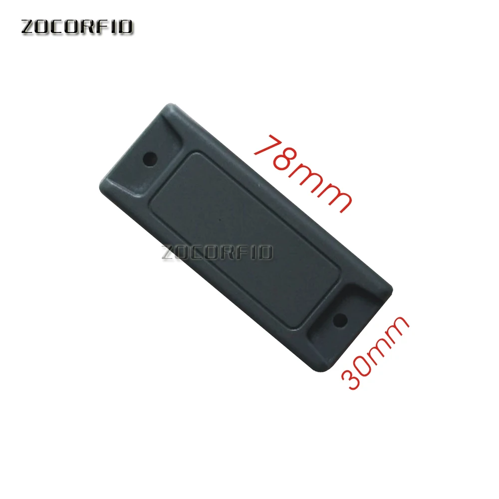 100PCS/lot  78*30*5mm 860~960Mhz ABS rfid uhf anti metal tag with Alien H3 chip read range 0~8m for warehouse management