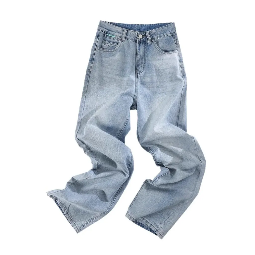

Light Blue High Waist Wide Leg Jeans Women's Slimming Straight Leg Pants for Spring Autumn And Winter New Design Sense