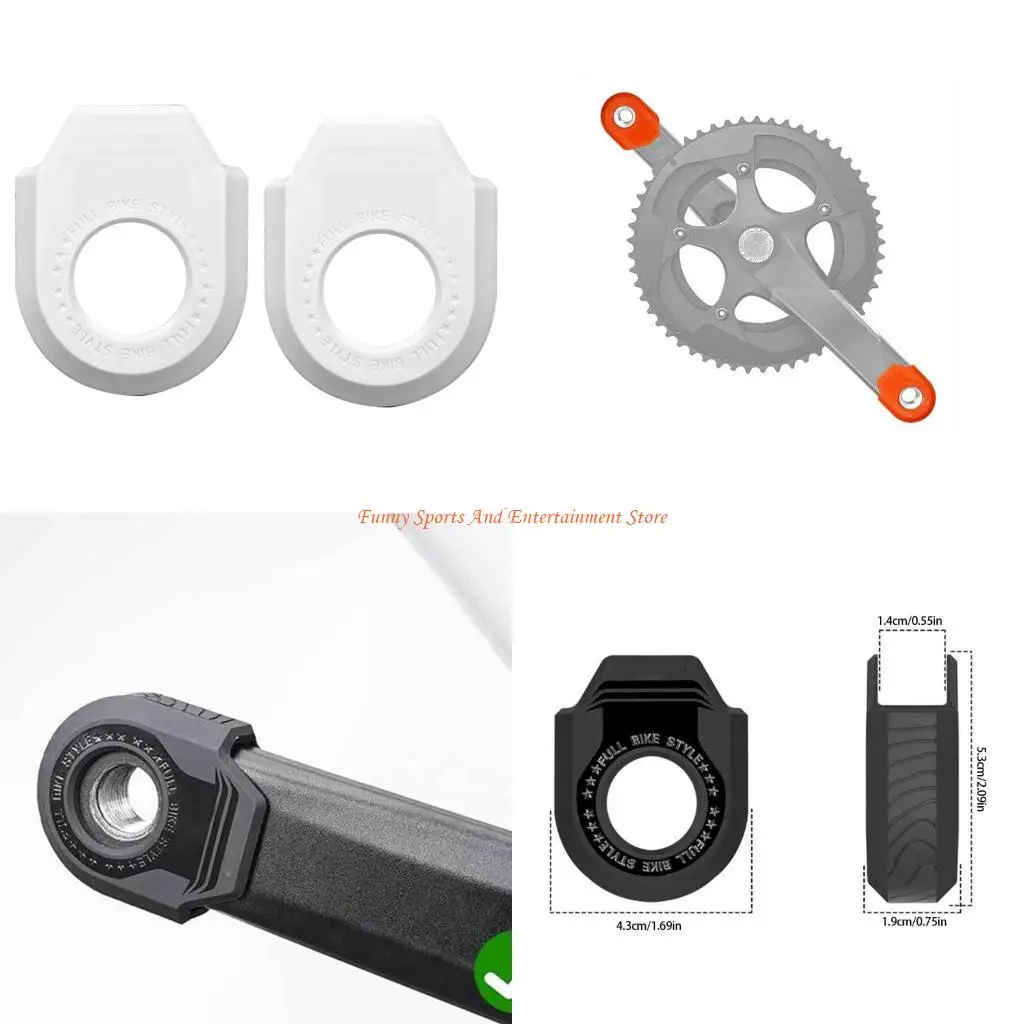 

C4DE 1Pair Bicycles Crank Protections Sleeve Arm Protector Cycling Accessory