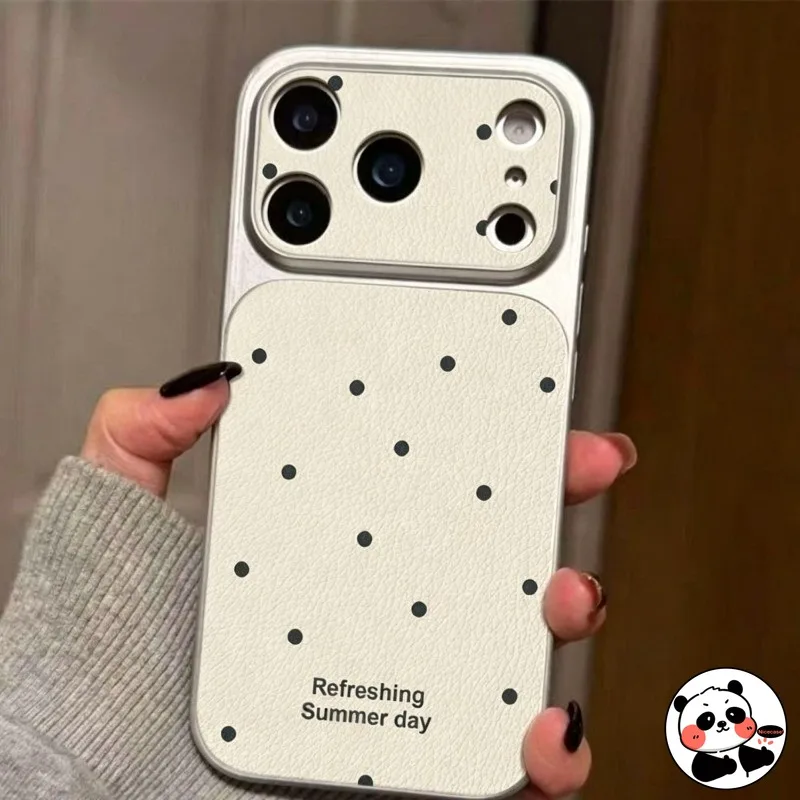 Cute Polka Dot Phone Case For OnePlus Ace 6 Ultra Turbo 6X Pro Nord N300 N200 N30 SE N20 CE5 CE4 Lite 5 3 5G 4G Leather Casing
