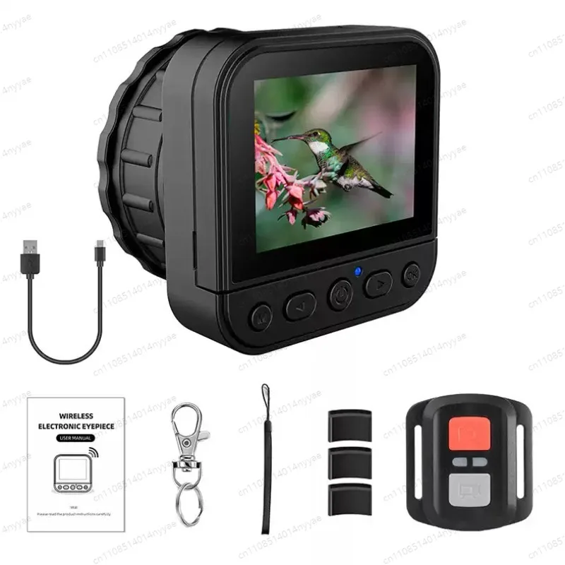 64MP 4K HD 2.4G WIFI Telescope Camera w/ Flip Screen Universal Eyepiece Monocular Camera for Birdwatching Astronomical Telescope