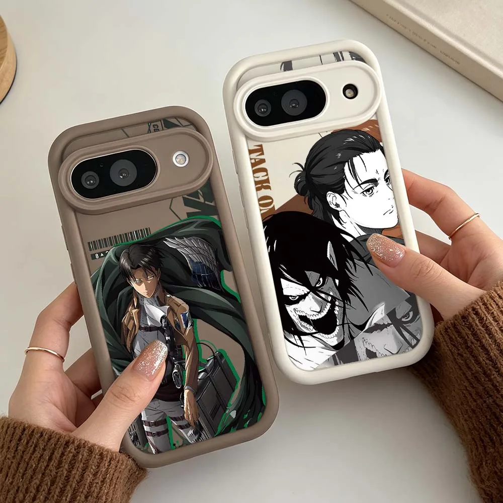 

Comics Attack On Titan Luxury For Google Pixel 10 9 8A 8 7 7A Pro XL 5G Eye Ladder Soft Silicon Shockproof Cover Phone Case