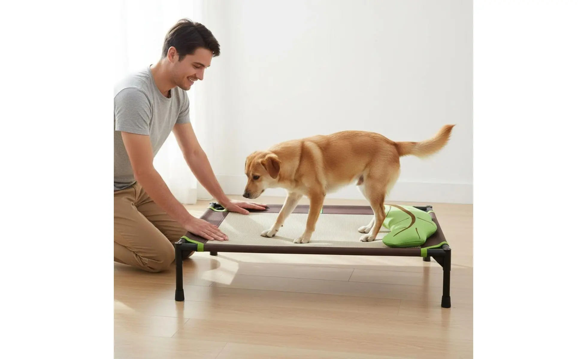 Elevated Dog Bed Moisture-Resistant Raised Pet Cot Dog Camping Bed Scuff-Resistant Resistant All-Season Use for Animals, Indoor