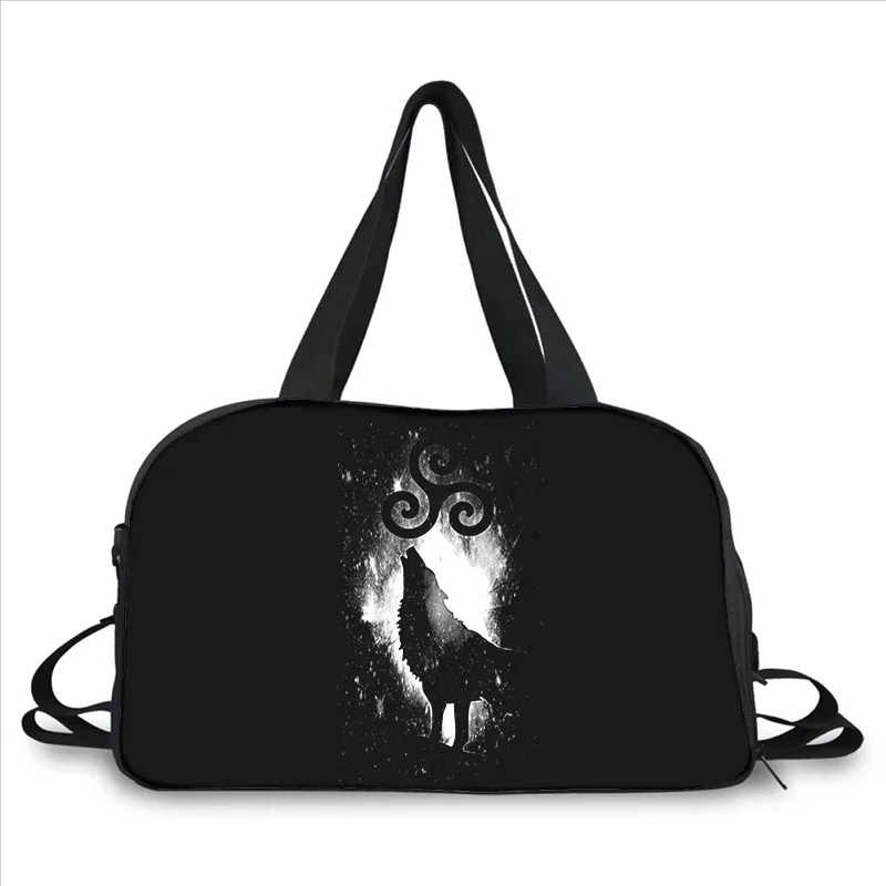 Teen Wolf-Sac messager multifonction, sac de voyage portable, grande capacité, impression 3D, tendance de la mode