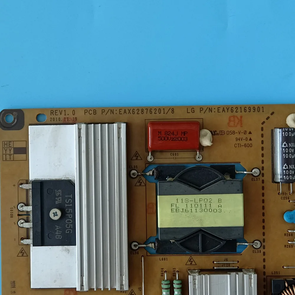 Placa de alimentación EAX62876201/8 EAY62169901 LGP55-11SLPB para LG 55LW6500-CA 55LW4500 55LV5700-CA 55LW5700 55LV5500 55LW5300 55LV4500