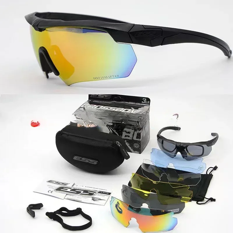 For Crossbow  Glasses Military Fan Shooting Bulletproof Goggles Outdoor Sports Windproof Mirror