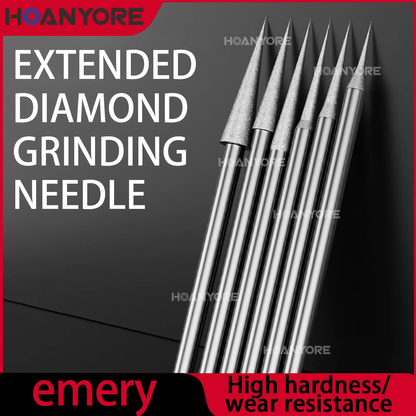 Diamond sand grinding needle, jade polishing tool, antique jade carving, pearl drilling, fine sand pointed grinding head