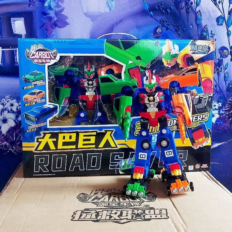 3 IN 1 헬로 카봇 로드 세이버 변신 로봇 장난감 액션 피규어 변형 구조 자동차 버스 장난감 어린이 선물